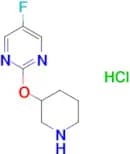 5-Fluoro-2-(piperidin-3-yloxy)pyrimidinehydrochloride