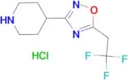 4-[5-(2,2,2-Trifluoroethyl)-1,2,4-oxadiazol-3-yl]piperidine hydrochloride