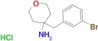 4-[(3-Bromophenyl)methyl]oxan-4-amine hydrochloride
