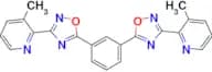 1,3-Bis[(3-(3-methyl-2-pyridin-2-yl)-1,2,4-oxadiazol)-5-yl]benzene