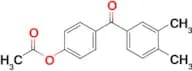 4-Acetoxy-3',4'-dimethylbenzophenone