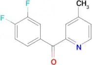 2-(3,4-Difluorobenzoyl)-4-methylpyridine