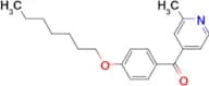 4-(4-Heptyloxybenzoyl)-2-methylpyridine