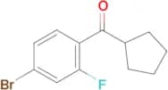 4-bromo-2-fluorophenyl cyclopentyl ketone