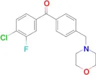 4-chloro-3-fluoro-4'-morpholinomethyl benzophenone