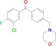 3-chloro-4-fluoro-4'-morpholinomethyl benzophenone