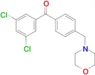 3,5-dichloro-4'-morpholinomethyl benzophenone