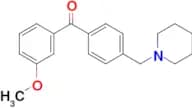 3-methoxy-4'-piperidinomethyl benzophenone