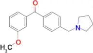 3-methoxy-4'-pyrrolidinomethyl benzophenone