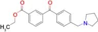 3-carboethoxy-4'-pyrrolidinomethyl benzophenone