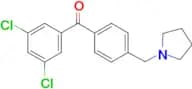 3,5-dichloro-4'-pyrrolidinomethyl benzophenone