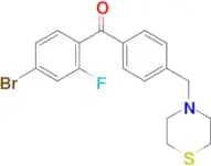 4-bromo-2-fluoro-4'-thiomorpholinomethyl benzophenone
