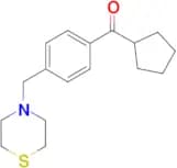 Cyclopentyl 4-(thiomorpholinomethyl)phenyl ketone