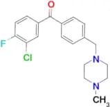 3-chloro-4-fluoro-4'-(4-methylpiperazinomethyl) benzophenone