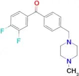 3,4-difluoro-4'-(4-methylpiperazinomethyl) benzophenone