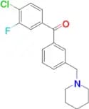 4-chloro-3-fluoro-3'-piperidinomethyl benzophenone