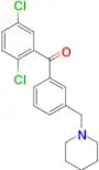2,5-dichloro-3'-piperidinomethyl benzophenone