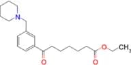 Ethyl 7-oxo-7-[3-(piperidinomethyl)phenyl]heptanoate