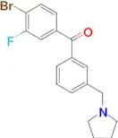 4-bromo-3-fluoro-3'-pyrrolidinomethyl benzophenone