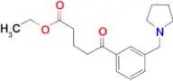 Ethyl 5-oxo-5-[3-(pyrrolidinomethyl)phenyl]valerate