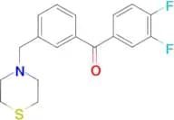 3,4-difluoro-3'-thiomorpholinomethyl benzophenone