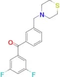 3,5-difluoro-3'-thiomorpholinomethyl benzophenone