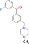 3-Fluoro-3'-(4-methylpiperazinomethyl) benzophenone