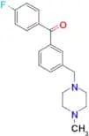 4'-fluoro-3-(4-methylpiperazinomethyl) benzophenone