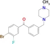 4-bromo-3-fluoro-3'-(4-methylpiperazinomethyl) benzophenone