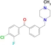 4-chloro-3-fluoro-3'-(4-methylpiperazinomethyl) benzophenone