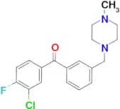 3-chloro-4-fluoro-3'-(4-methylpiperazinomethyl) benzophenone