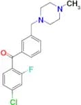 4-chloro-2-fluoro-3'-(4-methylpiperazinomethyl) benzophenone
