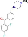 2,4-difluoro-3'-(4-methylpiperazinomethyl) benzophenone