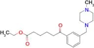Ethyl 6-[3-(4-methylpiperazinomethyl)phenyl]-6-oxohexanoate