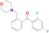 2,4-Difluoro-2'-morpholinomethyl benzophenone