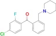 4-Chloro-2-fluoro-2'-piperidinomethyl benzophenone