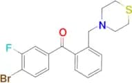 4-bromo-3-fluoro-2'-thiomorpholinomethyl benzophenone