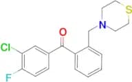 3-chloro-4-fluoro-2'-thiomorpholinomethyl benzophenone