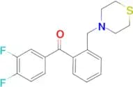 3,4-difluoro-2'-thiomorpholinomethyl benzophenone