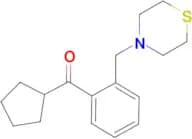 Cyclopentyl 2-(thiomorpholinomethyl)phenyl ketone