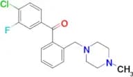 4-chloro-3-fluoro-2'-(4-methylpiperazinomethyl) benzophenone