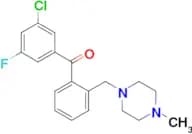 3-chloro-5-fluoro-2'-(4-methylpiperazinomethyl) benzophenone