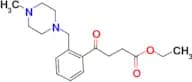 Ethyl 4-[2-(4-methylpiperazinomethyl)phenyl]-4-oxobutyrate
