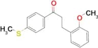 3-(2-methoxyphenyl)-4'-thiomethylpropiophenone