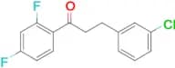 3-(3-chlorophenyl)-2',4'-difluoropropiophenone