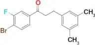 4'-bromo-3-(3,5-dimethylphenyl)-3'-fluoropropiophenone