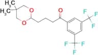 Bis-3',5'-trifluoromethyl-4-(5,5-dimethyl-1,3-dioxan-2-yl)butyrophenone