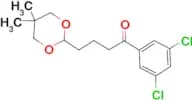 3',5'-dichloro-4-(5,5-dimethyl-1,3-dioxan-2-yl)butyrophenone