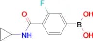 (4-(Cyclopropylcarbamoyl)-3-fluorophenyl)boronic acid