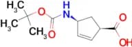 (1R,4S)-4-((tert-Butoxycarbonyl)amino)cyclopent-2-enecarboxylic acid